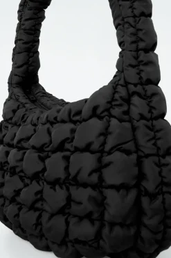 Clearance COS QUILTED MINI BAG BLACK