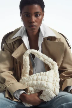 Clearance COS QUILTED MINI BAG STONE
