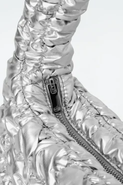 New COS QUILTED MINI BAG SILVER