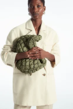 COS QUILTED MINI BAG KHAKI GREEN
