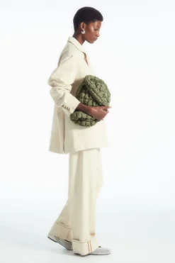 COS QUILTED MINI BAG KHAKI GREEN