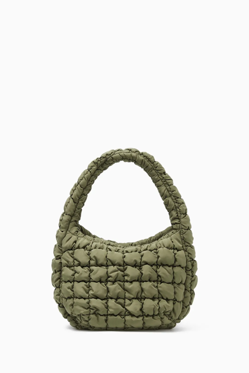 COS QUILTED MINI BAG KHAKI GREEN