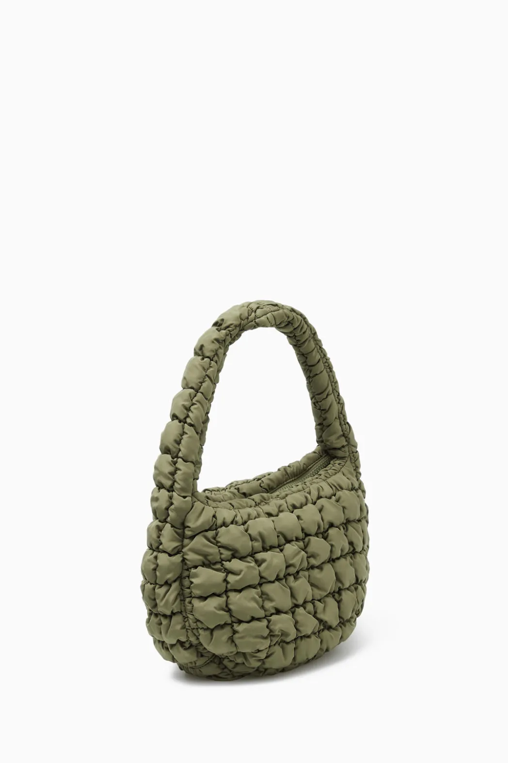 COS QUILTED MINI BAG KHAKI GREEN