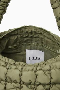 COS QUILTED MINI BAG KHAKI GREEN