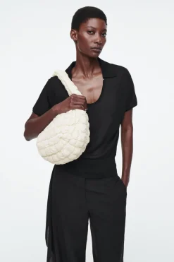 Sale COS QUILTED MINI BAG OFF-WHITE