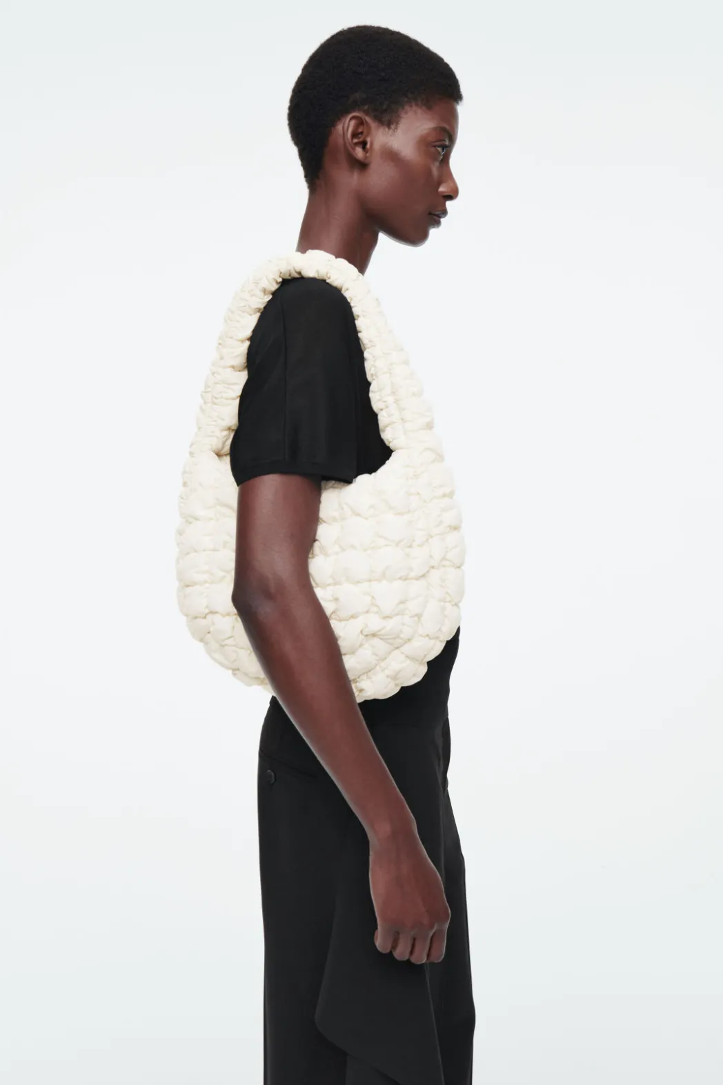 Sale COS QUILTED MINI BAG OFF-WHITE