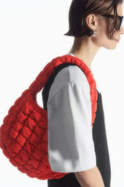 Discount COS QUILTED MINI BAG RED