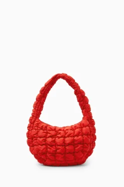 Discount COS QUILTED MINI BAG RED