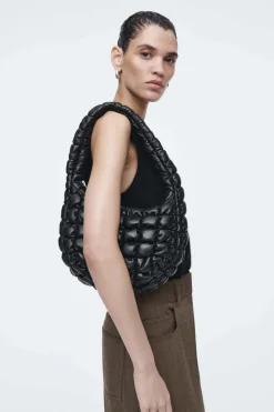 Best COS QUILTED MINI BAG - LEATHER BLACK
