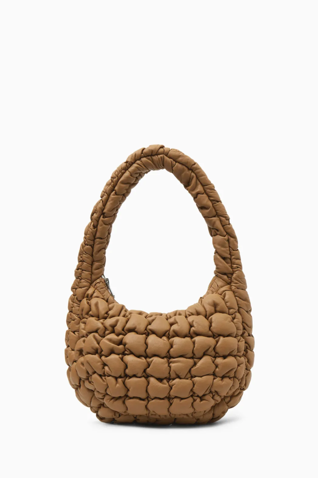 Sale COS QUILTED MINI BAG - LEATHER DARK BEIGE