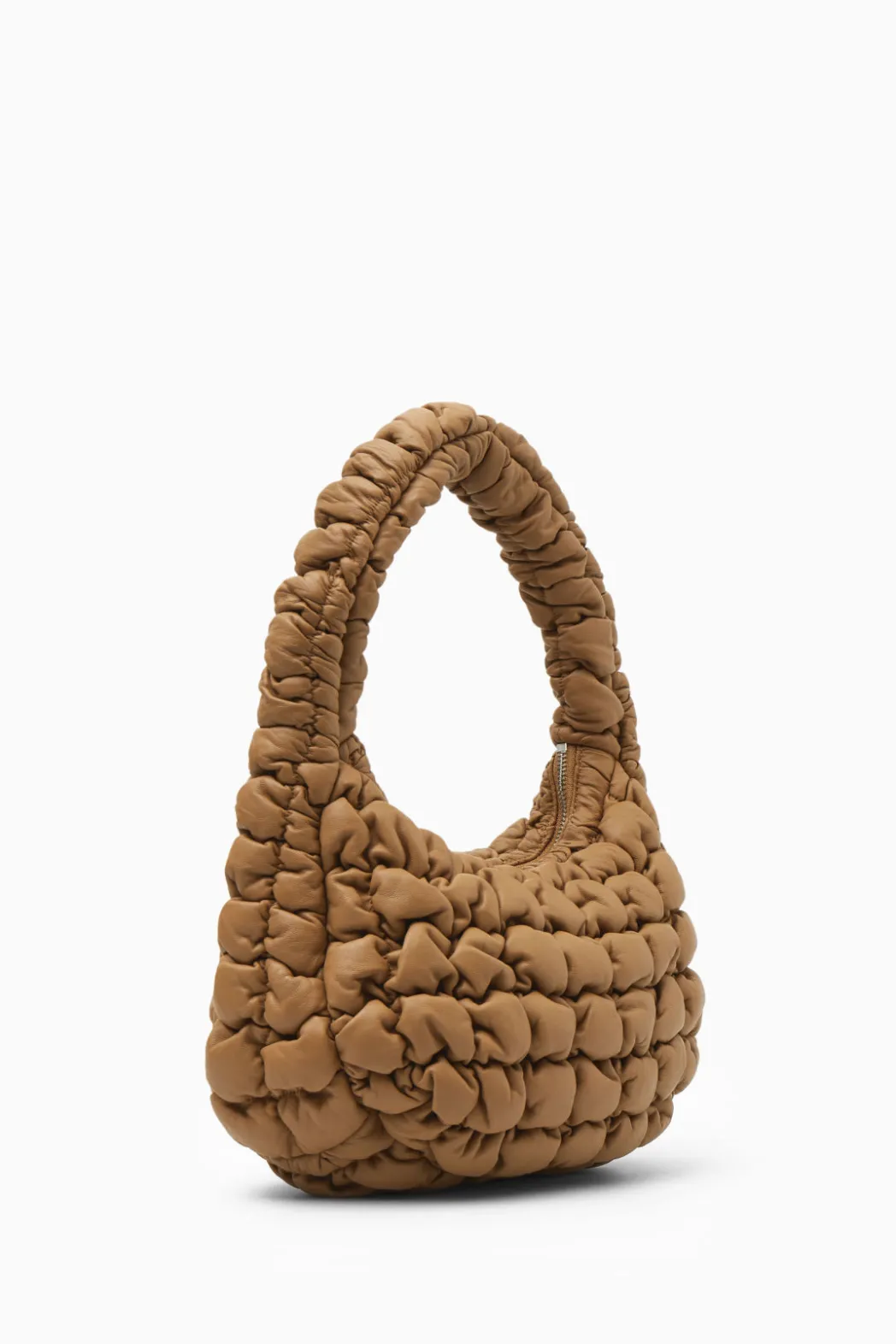 Sale COS QUILTED MINI BAG - LEATHER DARK BEIGE