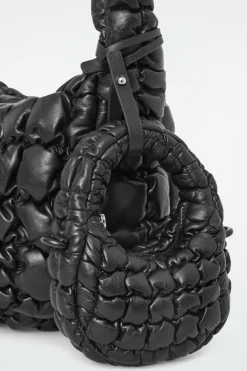 Hot COS QUILTED NANO CROSSBODY - LEATHER BLACK