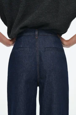 Online COS RAW DENIM PANTS INDIGO