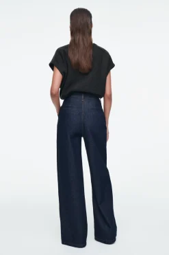 Online COS RAW DENIM PANTS INDIGO