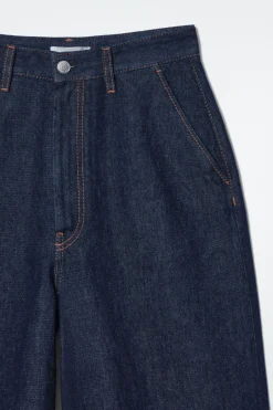 Online COS RAW DENIM PANTS INDIGO