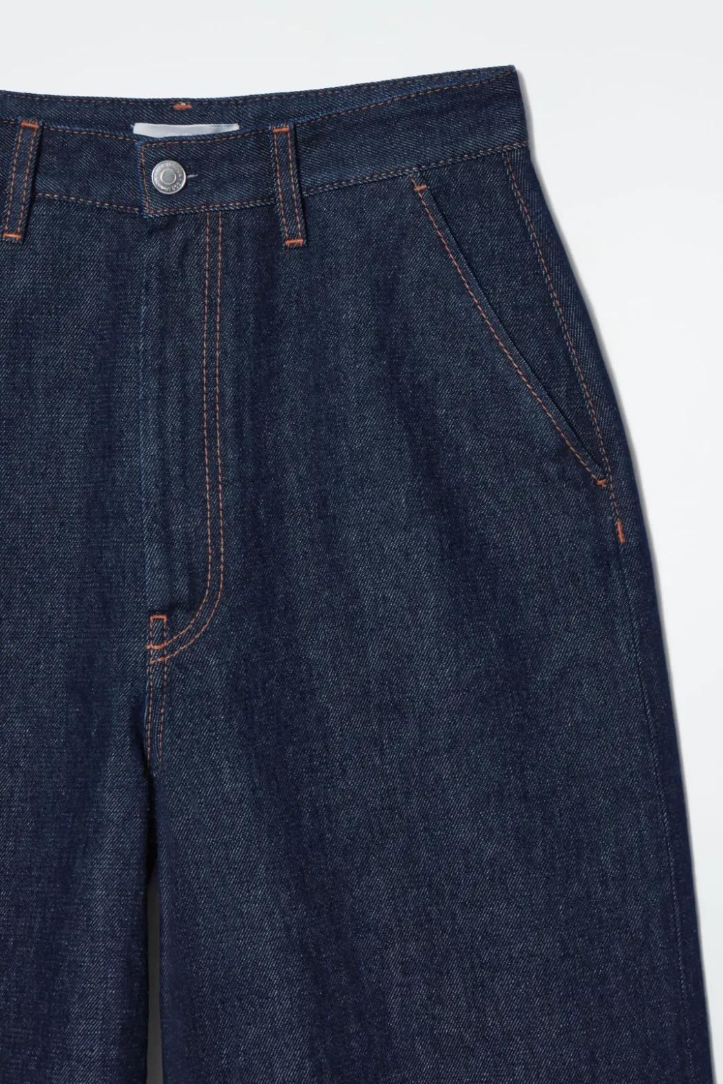 Online COS RAW DENIM PANTS INDIGO