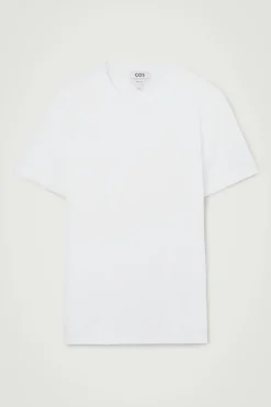 Hot COS REGULAR COTTON T-SHIRT white