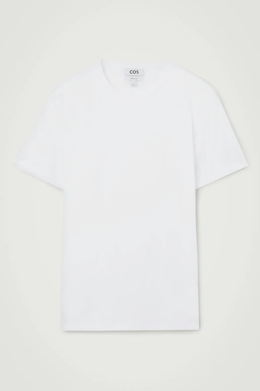 Hot COS REGULAR COTTON T-SHIRT white