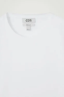 Hot COS REGULAR COTTON T-SHIRT white