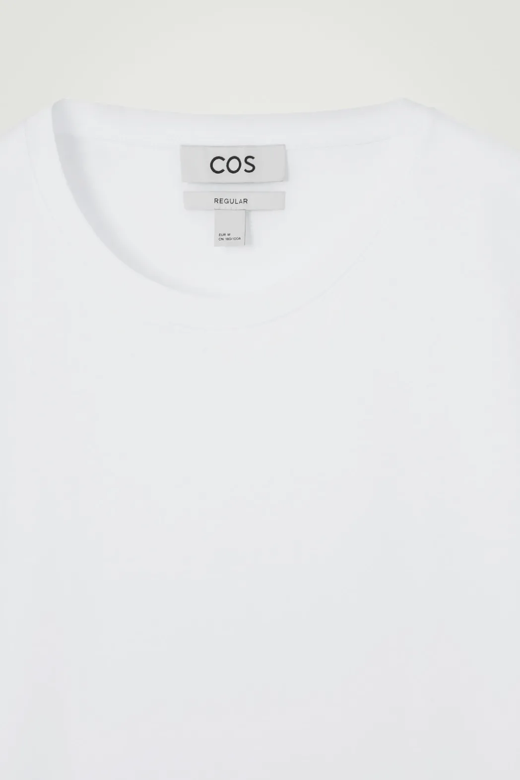 Hot COS REGULAR COTTON T-SHIRT white