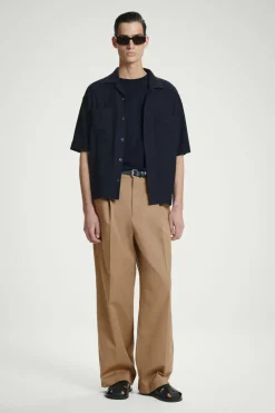 Discount COS REGULAR COTTON T-SHIRT NAVY