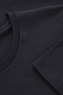 Discount COS REGULAR COTTON T-SHIRT NAVY