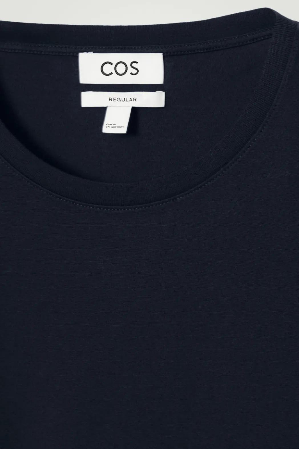 Discount COS REGULAR COTTON T-SHIRT NAVY