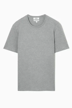 COS REGULAR COTTON T-SHIRT GRAY MARL