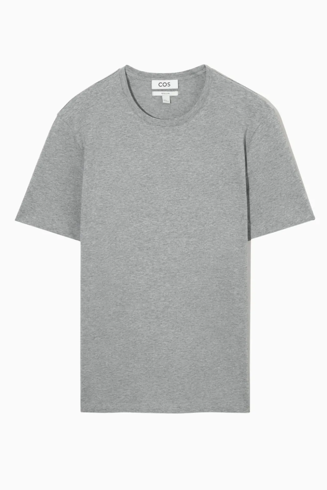 COS REGULAR COTTON T-SHIRT GRAY MARL