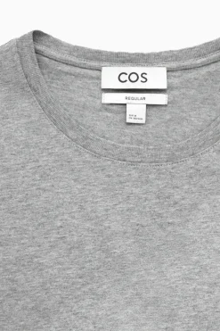 COS REGULAR COTTON T-SHIRT GRAY MARL
