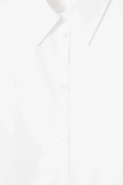 Clearance COS REGULAR CURVED-HEM SHIRT WHITE
