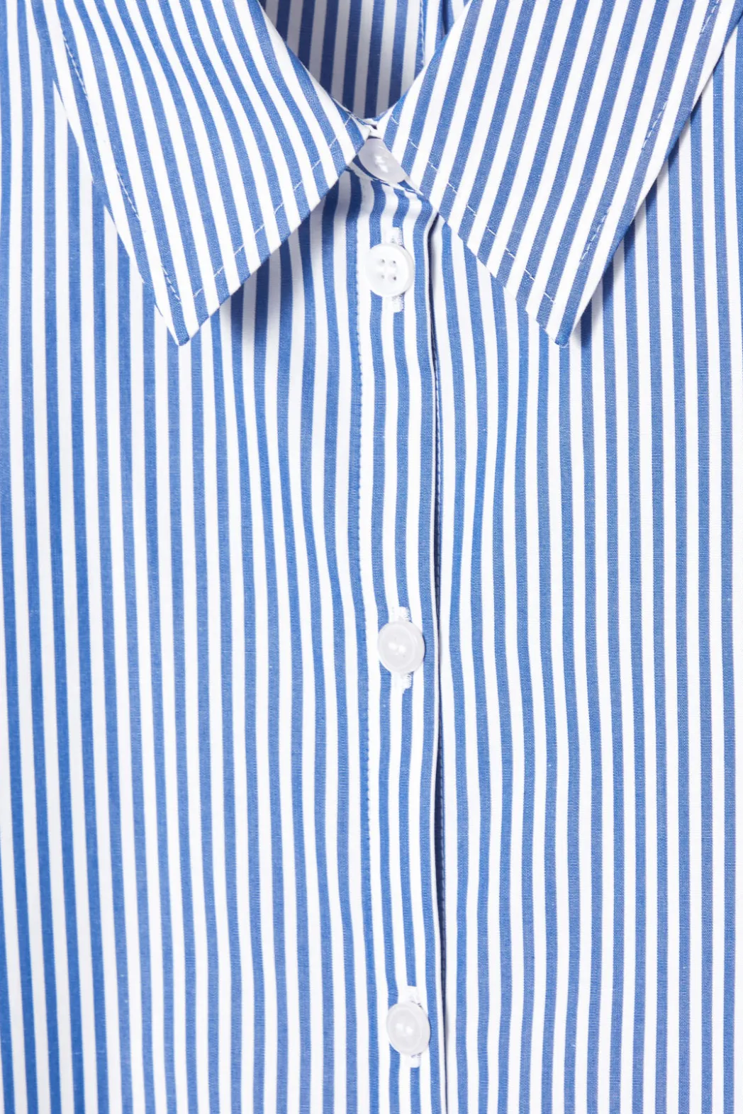 COS REGULAR CURVED-HEM SHIRT BLUE / STRIPED