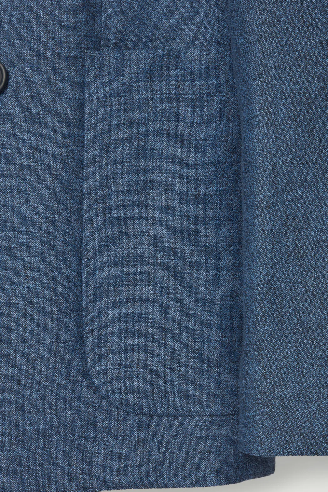 Outlet COS REGULAR DOUBLE-BREASTED LINEN BLAZER BLUE