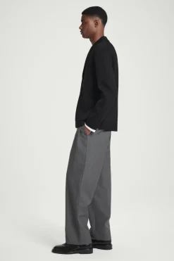 Sale COS REGULAR KNITTED MERINO-WOOL BLAZER BLACK