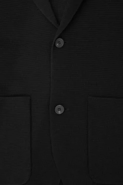 Sale COS REGULAR KNITTED MERINO-WOOL BLAZER BLACK