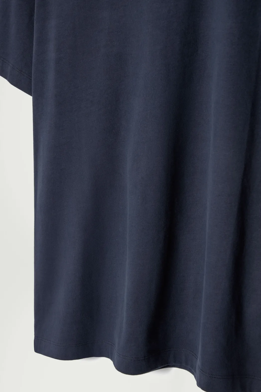 Best COS REGULAR LIGHTWEIGHT BRUSHED-COTTON T-SHIRT NAVY