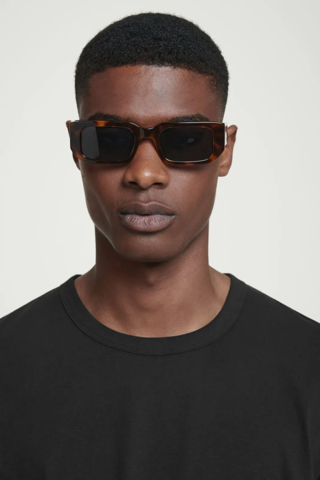 Discount COS REGULAR LIGHTWEIGHT BRUSHED-COTTON T-SHIRT BLACK