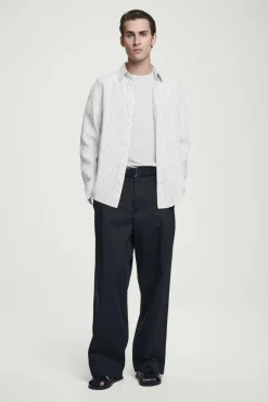 Hot COS REGULAR LIGHTWEIGHT BRUSHED-COTTON T-SHIRT GRAY MÉLANGE