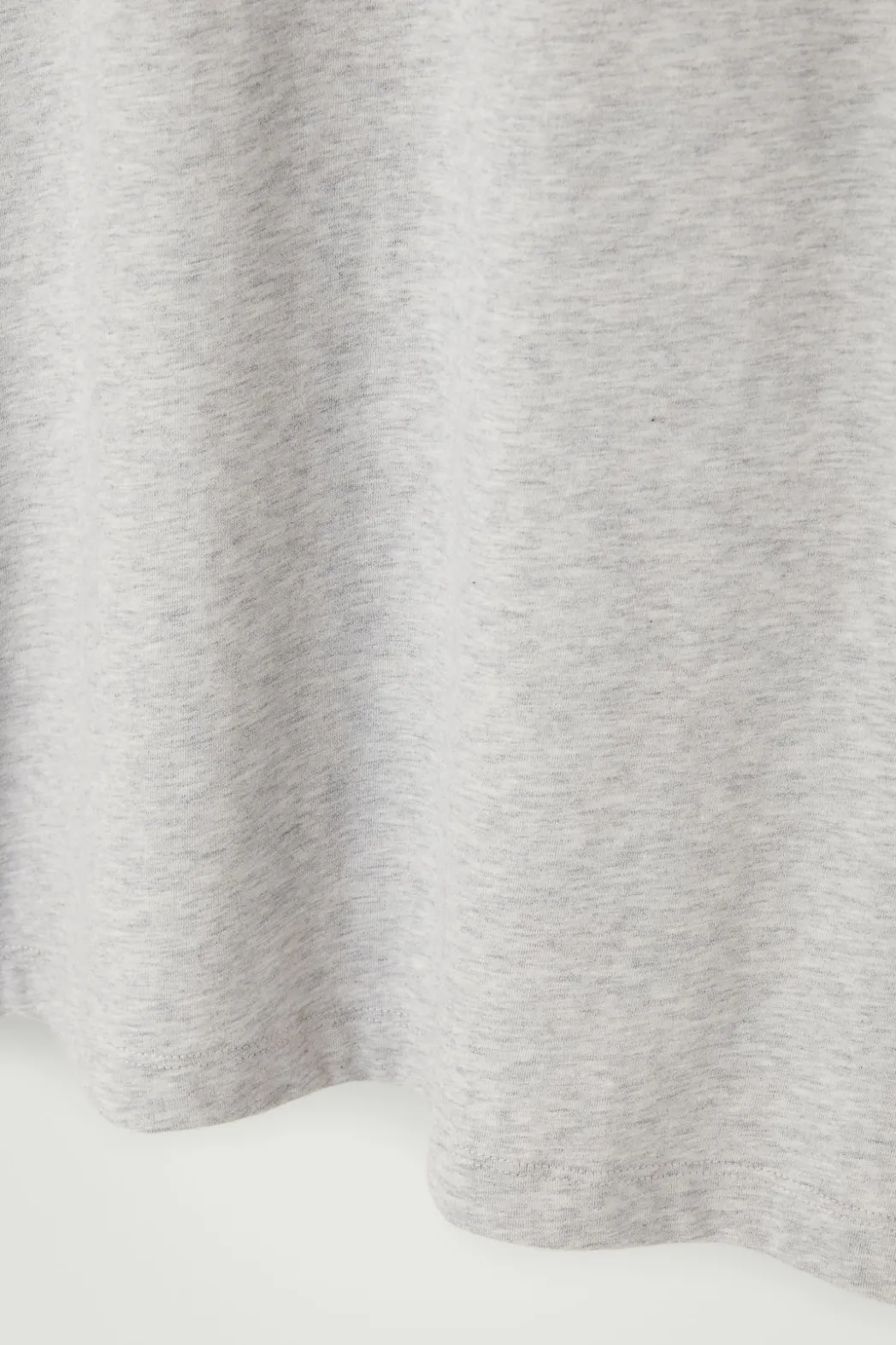 Hot COS REGULAR LIGHTWEIGHT BRUSHED-COTTON T-SHIRT GRAY MÉLANGE