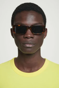 New COS REGULAR LIGHTWEIGHT BRUSHED-COTTON T-SHIRT YELLOW