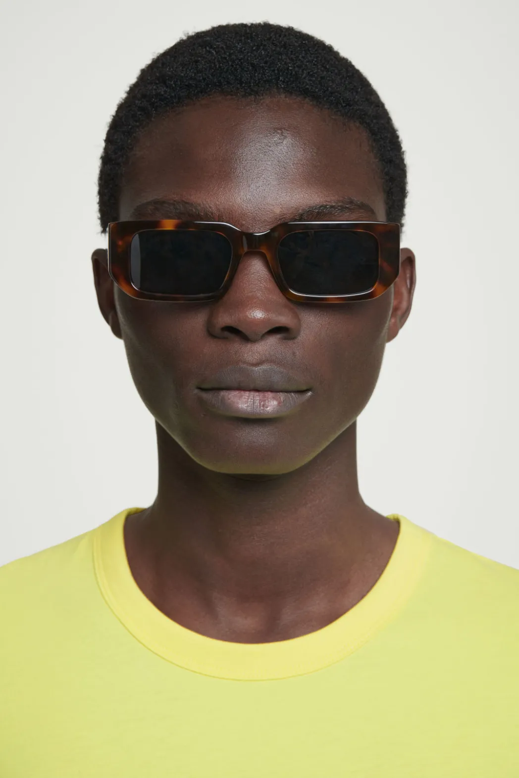 New COS REGULAR LIGHTWEIGHT BRUSHED-COTTON T-SHIRT YELLOW