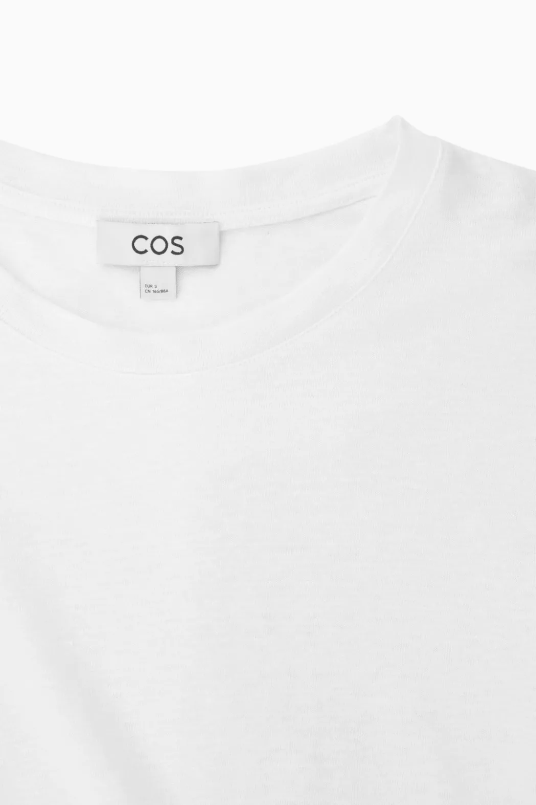 Hot COS REGULAR LINEN T-SHIRT White