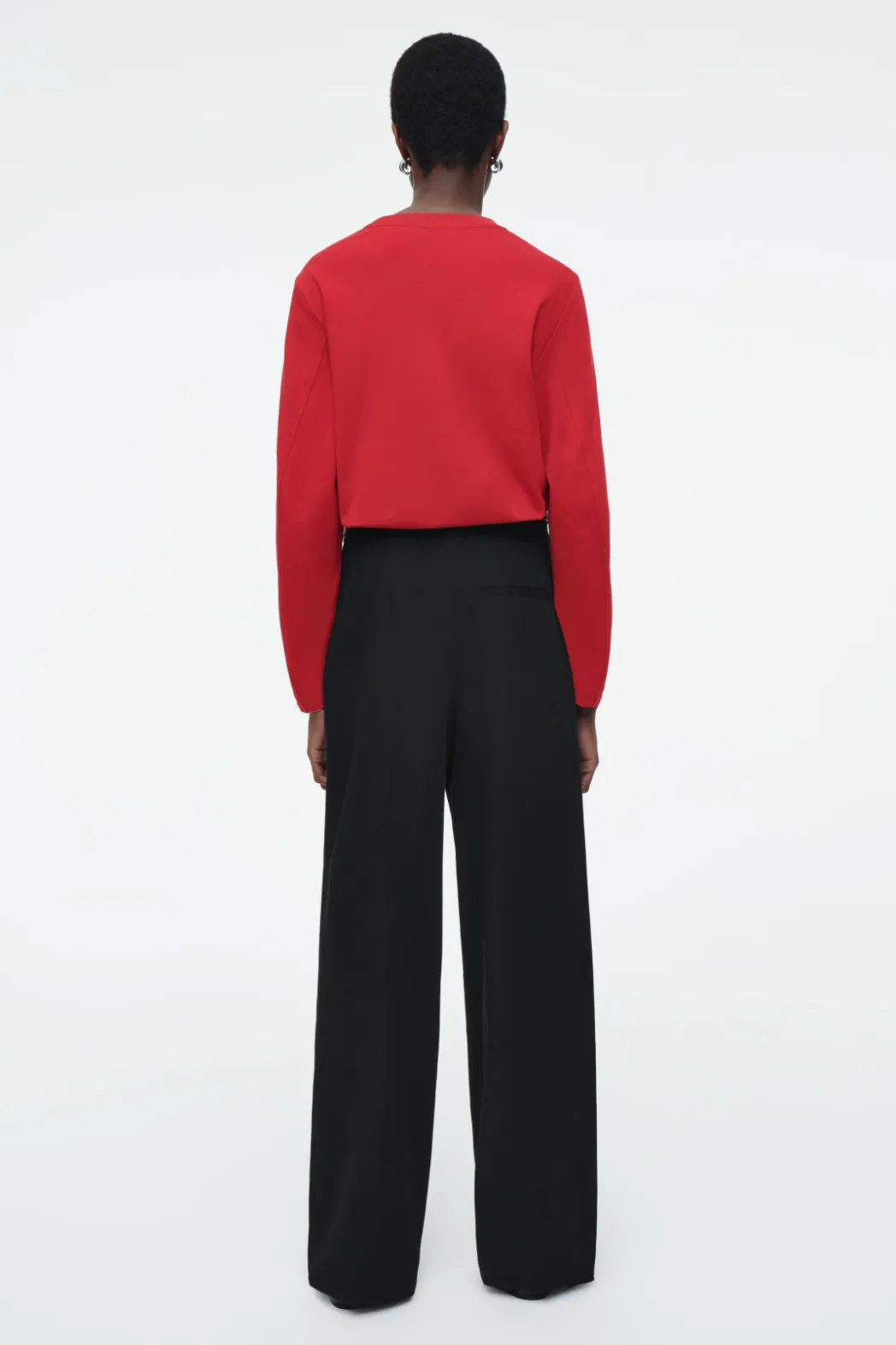 COS REGULAR LONG-SLEEVED T-SHIRT RED