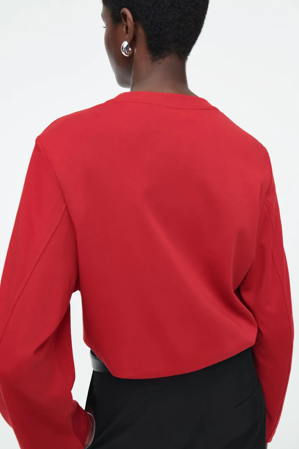 COS REGULAR LONG-SLEEVED T-SHIRT RED
