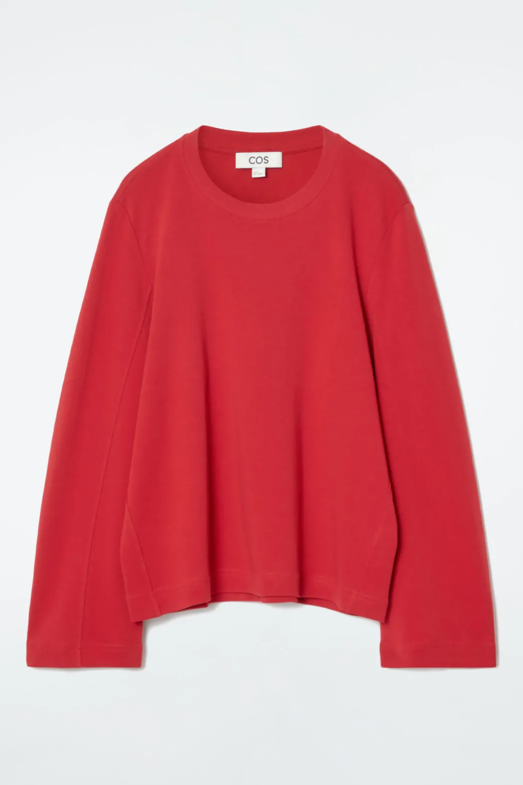 COS REGULAR LONG-SLEEVED T-SHIRT RED
