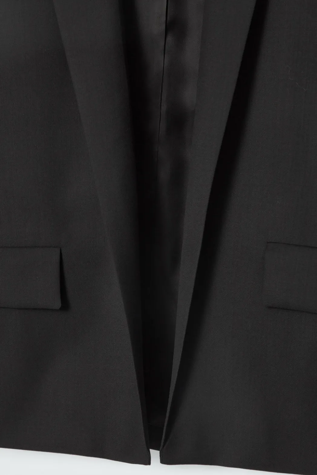 Best COS REGULAR SINGLE-BREASTED WOOL BLAZER BLACK