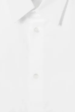 Discount COS REGULAR TAILORED COTTON SHIRT WHITE
