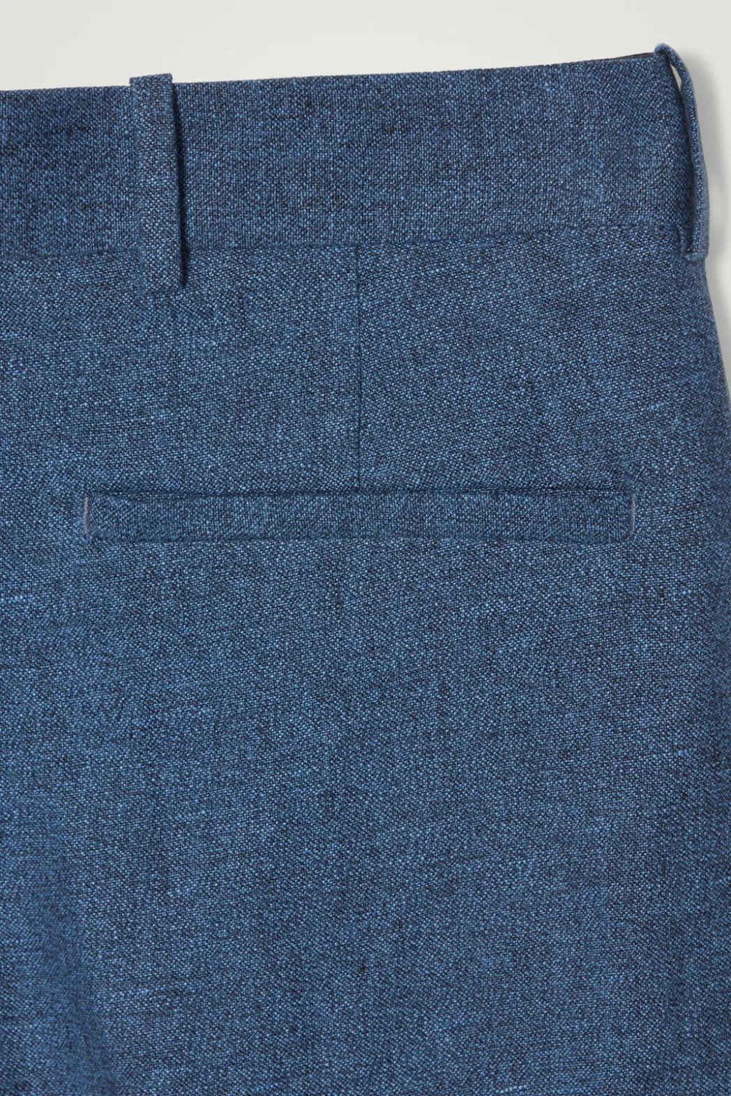 Clearance COS REGULAR TAILORED LINEN FLARED PANTS BLUE