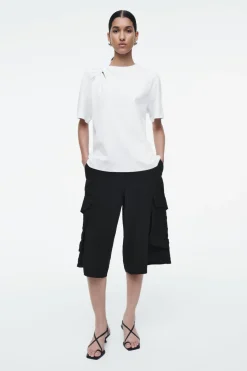Online COS REGULAR TWIST-NECK T-SHIRT WHITE