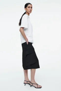 Online COS REGULAR TWIST-NECK T-SHIRT WHITE
